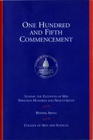105th Commencement Program, College of Arts and Sciences, Spring 1997