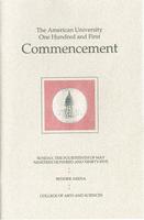 101st Commencement Program, College of Arts and Sciences, Spring 1995