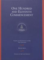 111th Commencement Program, College of Arts and Sciences, Spring 2000