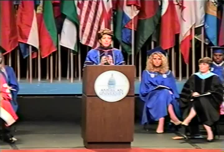 Laura D'Andrea Tyson Commencement Address, 101st Commencement, School of Public Affairs and Kogod School of Business, Spring 1995