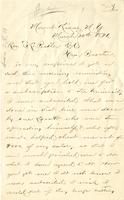 Letter from Charles H. McAnney to S.L. Beiler, 1896 March 20